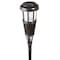 Newhouse Lighting Solar LED Island Torches w/Flickering Flame, Dusk to Dawn, Black, PK 2 FLTORCH2-B - alternate 3